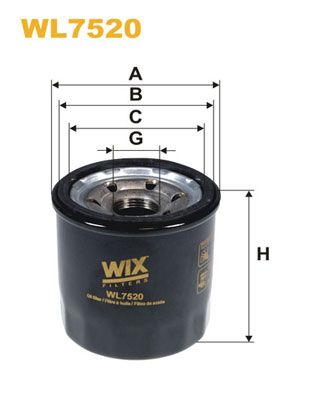 WIX FILTERS Eļļas filtrs WL7520